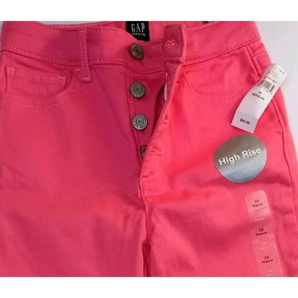 GAP Girls Jeans Size 10 Pink High Rise Jegging Denim Stretch NEW (P0033B6)